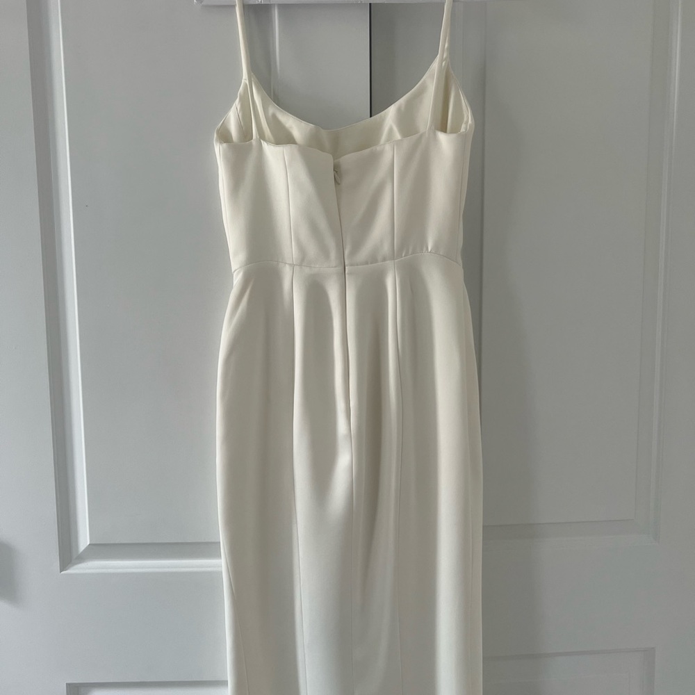 House of CB CASIMIRA Ivory Satin Dress (Sold Out on Site) - Picture 4 of 6